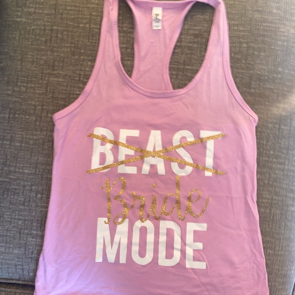 Pink workout tank